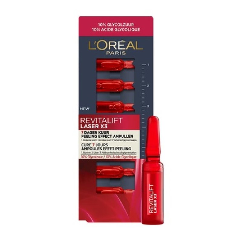 L'Oreal Paris Revitalift Laser X3 Peeling Effect Ampoules Antiaging Skincare