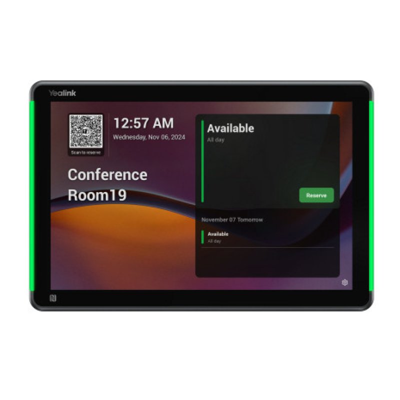 Yealink RoomPanel Plus E2 25,6 cm (10.1") 1280 x 800 pixels LCD 802.11a, 802.11b, 802.11g, Wi-Fi 4 (802.11n), Wi-Fi 5