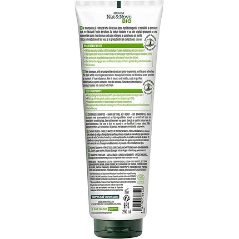 Keranove Naturanove Organic Nettle Shampoo for Oily Hair 250ml
