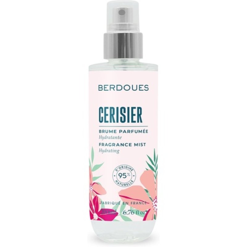 Berdoues Cherry Blossom Scented Body Mist Moisturizing 95% Natural Aloe