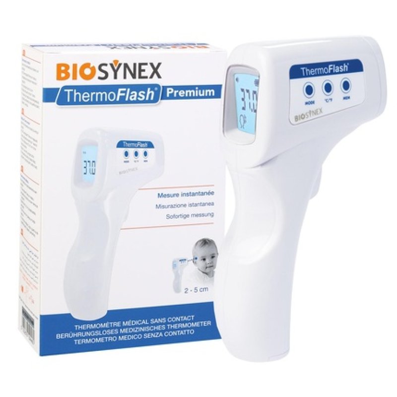 Biosynex Thermoflash Premium Noncontact Forehead Thermometer for Babies