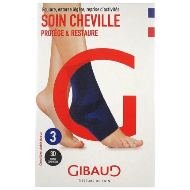 Gibaud Soin Ankle Blue Ankle Brace Size 3