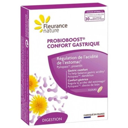 Fleurance Nature Probioboost Stomach Comfort 15 Tablets for Heartburn Relief