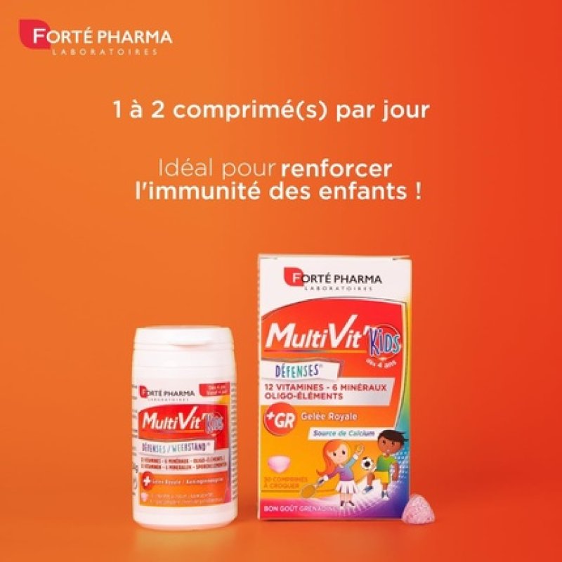 Forte Pharma Multivit Kids Food Supplement for Fitness and Tone