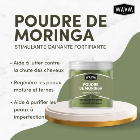 Waam Cosmetics Moringa Powder 100% Pure and Natural Hair Care