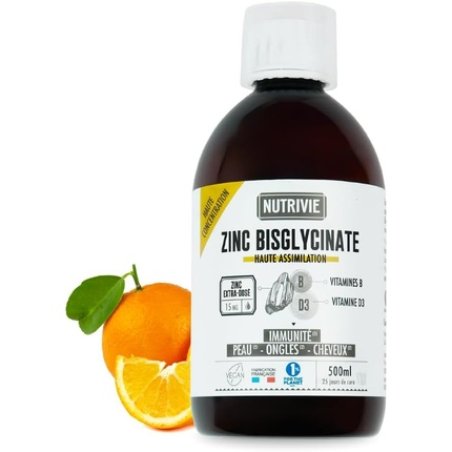 Zinc Bisglycinate 15mg Drinkable Vitamins B5 B6 B8 and D3