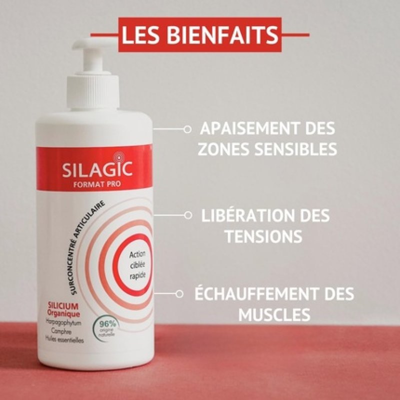 Silagic Heating Massage Gel for Joints & Muscles Relieves Tension