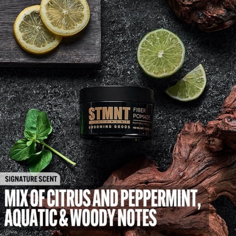 STMNT Grooming Goods Fiber Pomade Semi-Matte Finish Strong Control Easy To Wash Out 100ml 100g