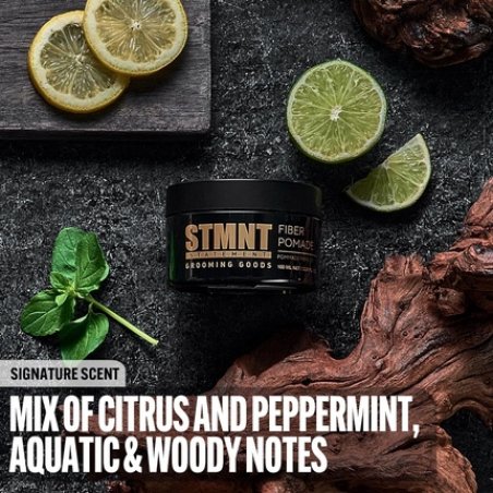 STMNT Grooming Goods Fiber Pomade Semi-Matte Finish Strong Control Easy To Wash Out 100ml 100g