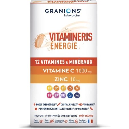 Granions Vitamineris Energy 1000mg - 30 Effervescent Tablets
