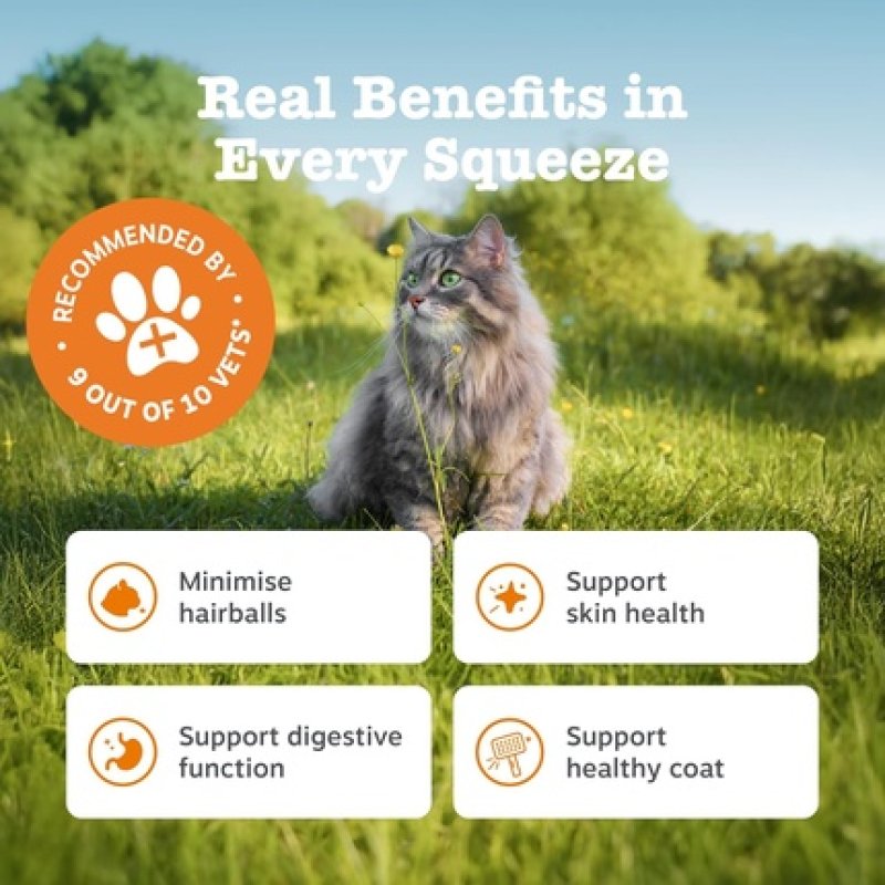 Zesty Paws Cat Antihairball Paste for Hairball Control, Digestion, Skin & Coat