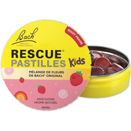 Rescue Kids Strawberry Flavor Lozenges for Natural Emotional Wellbeing