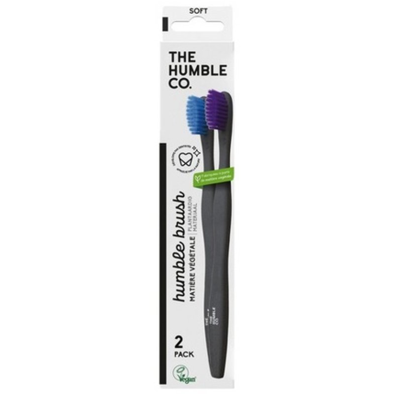 The Humble Co. Plant-Based Soft Toothbrushes - Pack of 2
