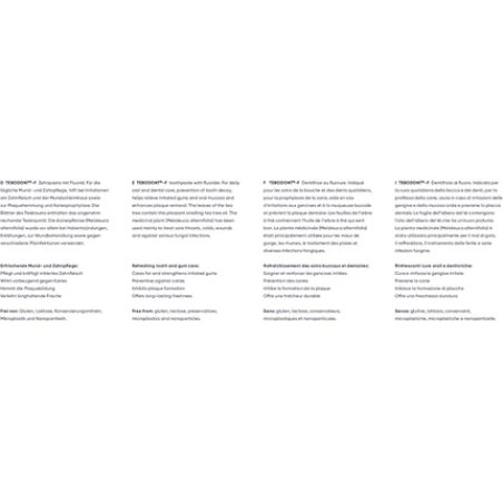 Tebodont-F Toothpaste with Fluoride for Daily Oral and Dental Care