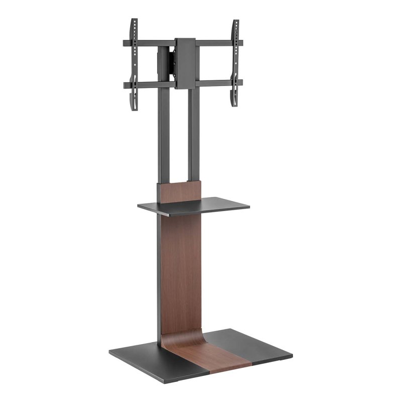 AISENS FT86TSE-401 multimedia cart/stand Black, Brown Flat panel Multimedia stand