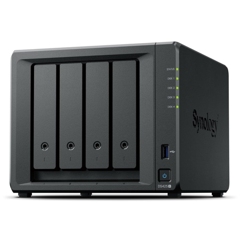 Synology DiskStation DS425 serveur de stockage NAS Intel Celeron J4125 2 Go DDR4 0 To Noir