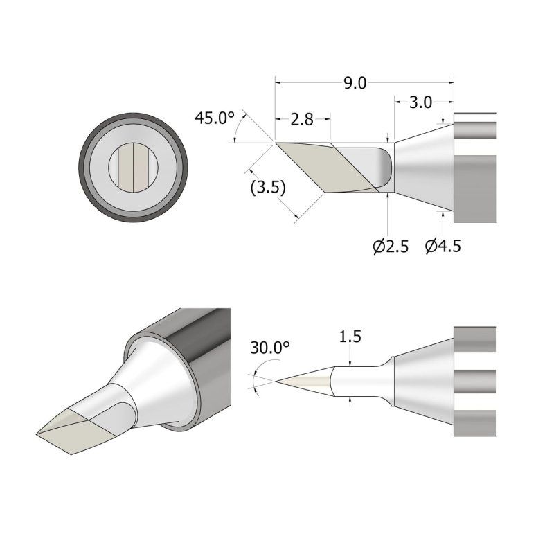 iFixit IF145-498-6 Accessoire de fer/poste à souder 1 pièce(s) Panne de soudage