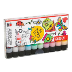 Marabu - Fun & Fancy Window Color 10x25ml - Garden (822510)