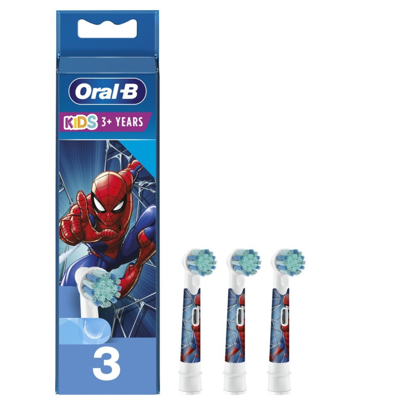 Oralb Electric Toothbrush Refill Kids Spiderman