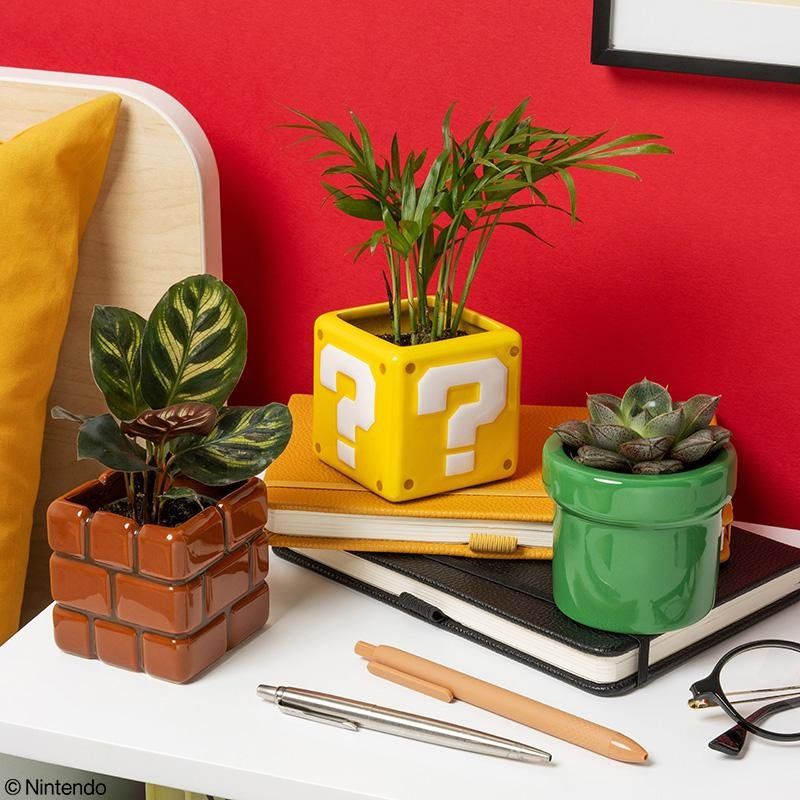 SUPER MARIO - Set de 3 Mini Pots Décoratifs