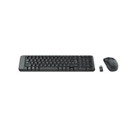 Logitech Wireless Combo MK220 clavier Souris incluse Bureau RF sans fil QWERTY Grec Noir