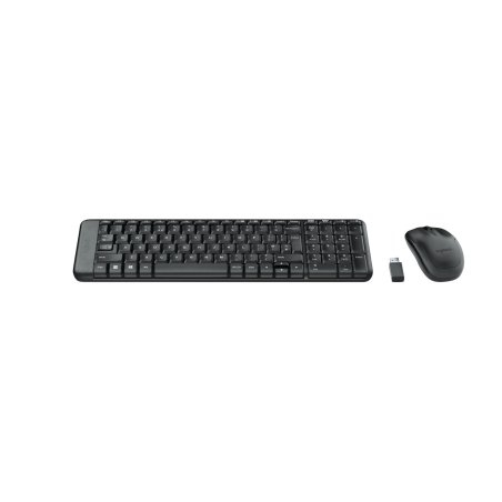 Logitech Wireless Combo MK220 clavier Souris incluse Bureau RF sans fil QWERTY Grec Noir