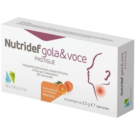 Nutrileya Nutridef Throat & Voice Honey and Lemon 20 Tablets