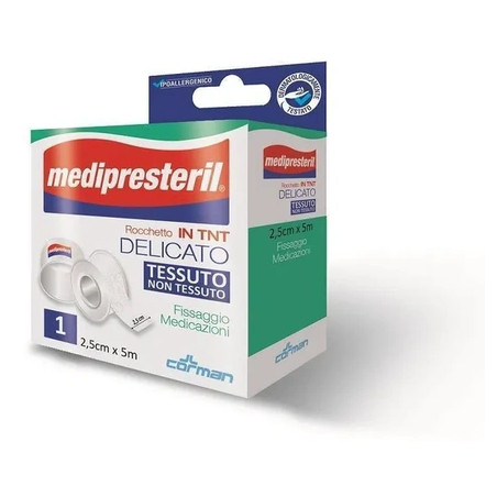 Corman Medipresteril Nonwoven Fabric Adhesive Bandage Roll 5x250cm