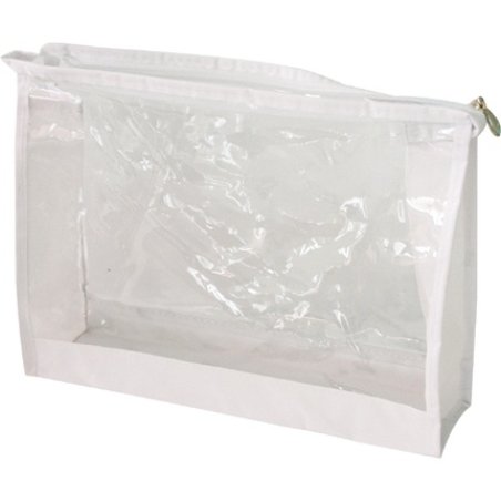 Jean Products Cosmetic Bag Xl Size 23x18x55 Cm Transparent White