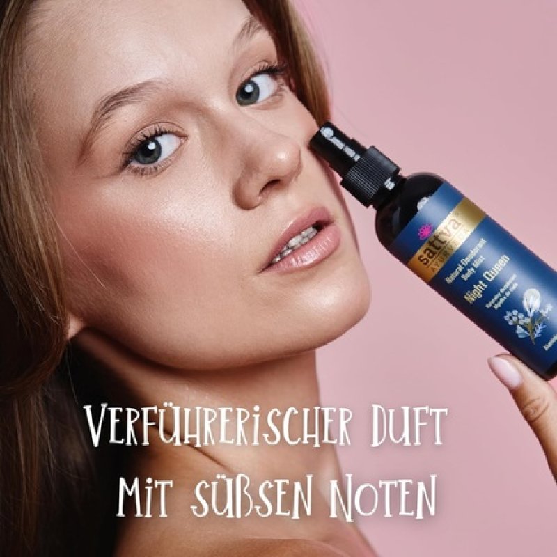 Natural Deodorant Spray Night Queen by Sattva Ayurveda - Alcohol-Free