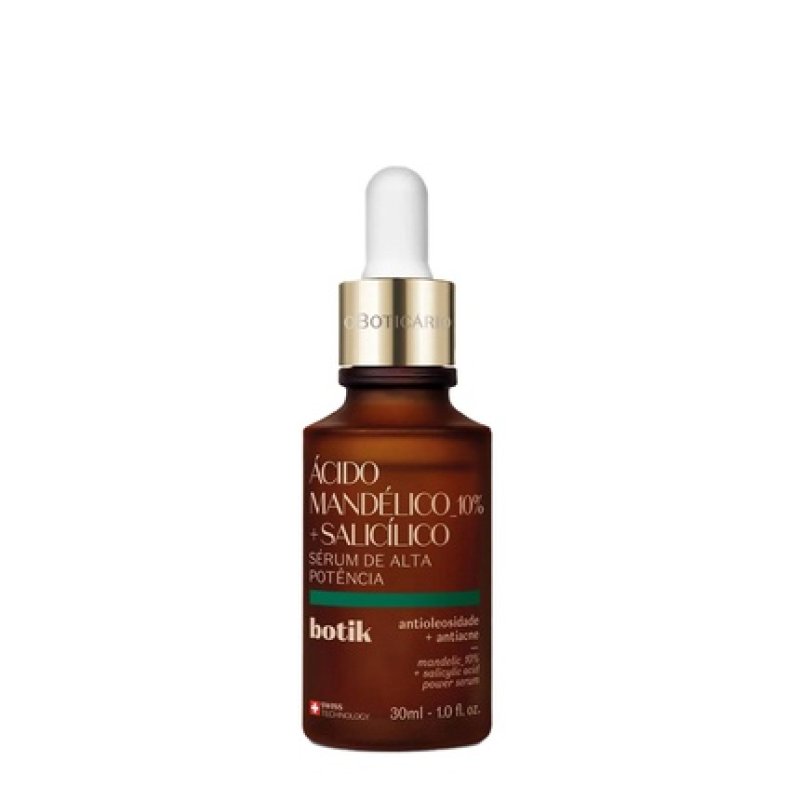 Boticrio Botik High Potency Serum Mandelic Acid 10 Salicylic Acid 30ml