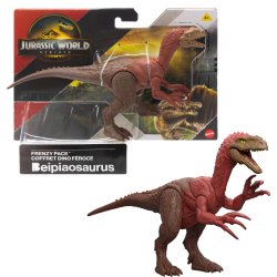 Jurassic World Rebirth Frenzy Pack Beipiaosaurus Dinosaur Figure, Authentic Toy, Digital Play