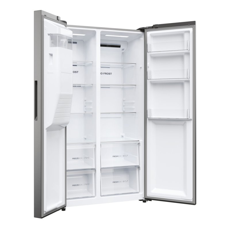 Haier SBS 90 Serie 5 HSR5918DIMP frigo américain Pose libre 511 L D Platine, Acier inoxydable