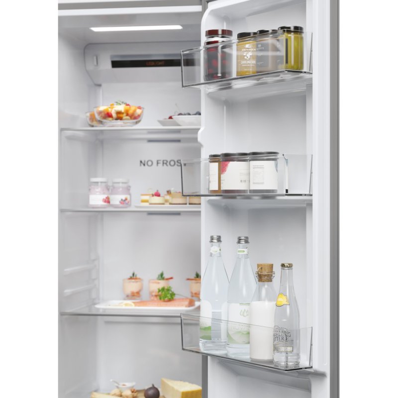 Haier SBS 90 Serie 5 HSR5918DIMP Free-standing double-sided fridge-freezer combination 511 l D Platinum stainless steel