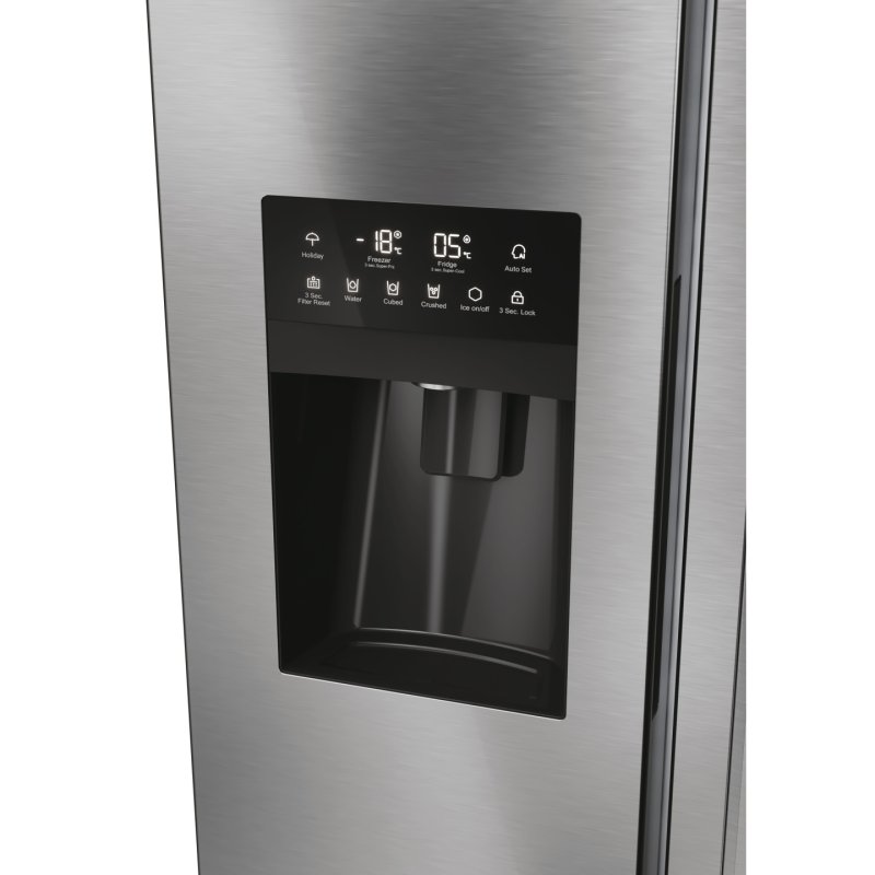 Haier SBS 90 Serie 5 HSR5918DIMP frigo américain Pose libre 511 L D Platine, Acier inoxydable