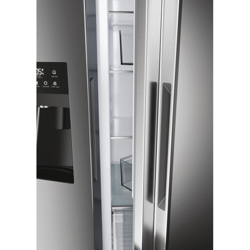 Haier SBS 90 Serie 5 HSR5918DIMP frigo américain Pose libre 511 L D Platine, Acier inoxydable