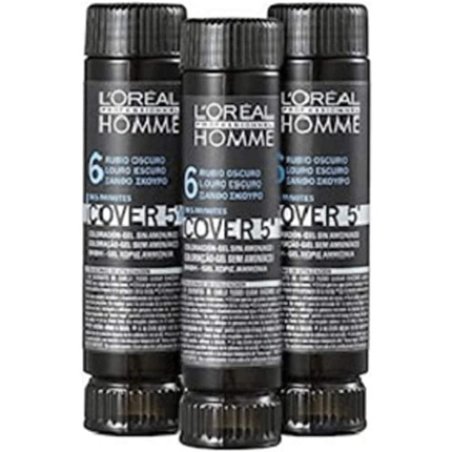Gel colorant L`Oreal Professional Homme Cover 5 `No 6, Dark Blond, 3x50ml