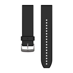 Garmin Ersatzarmband QuickFit 22mm black/silver silicone