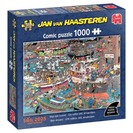 Jan van Haasteren - Step aboard - 10th edition SAIL Amsterdam (1000 pieces)