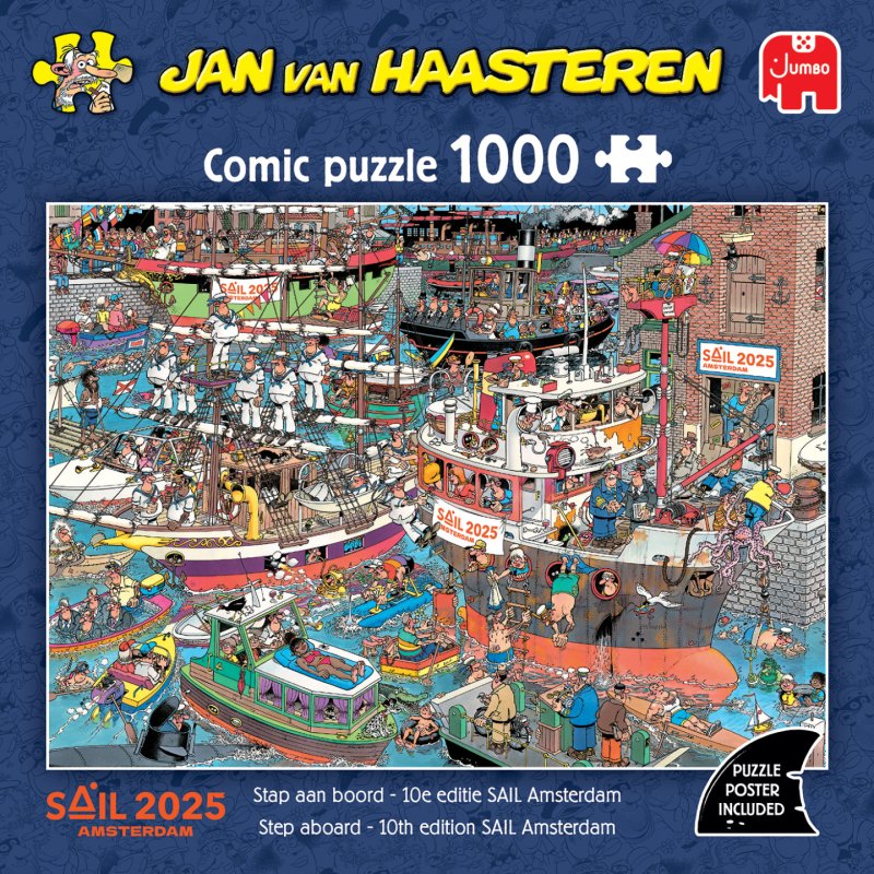 Jan van Haasteren - Step aboard - 10th edition SAIL Amsterdam (1000 pieces)