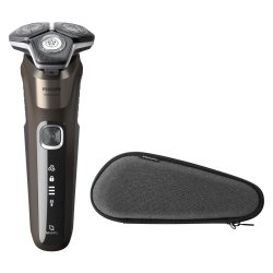Philips SHAVER Series 5000 S5886/30 rasoir pour homme Rasoir rotatif Tondeuse Noir, Marron