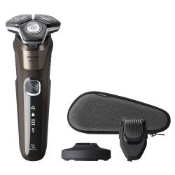 Philips SHAVER Series 5000 S5886/38 rasoir pour homme Rasoir rotatif Tondeuse Noir, Marron