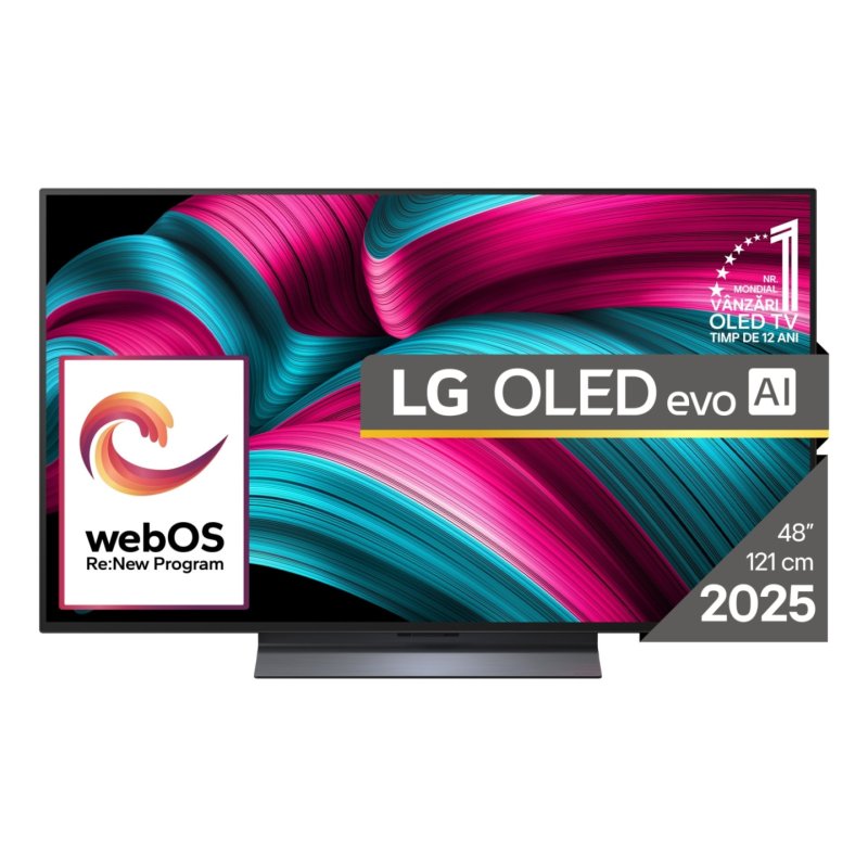 LG OLED evo AI OLED48C51LA TV 121.9 cm (48 ) 4K Ultra HD Smart TV Wi-Fi Black