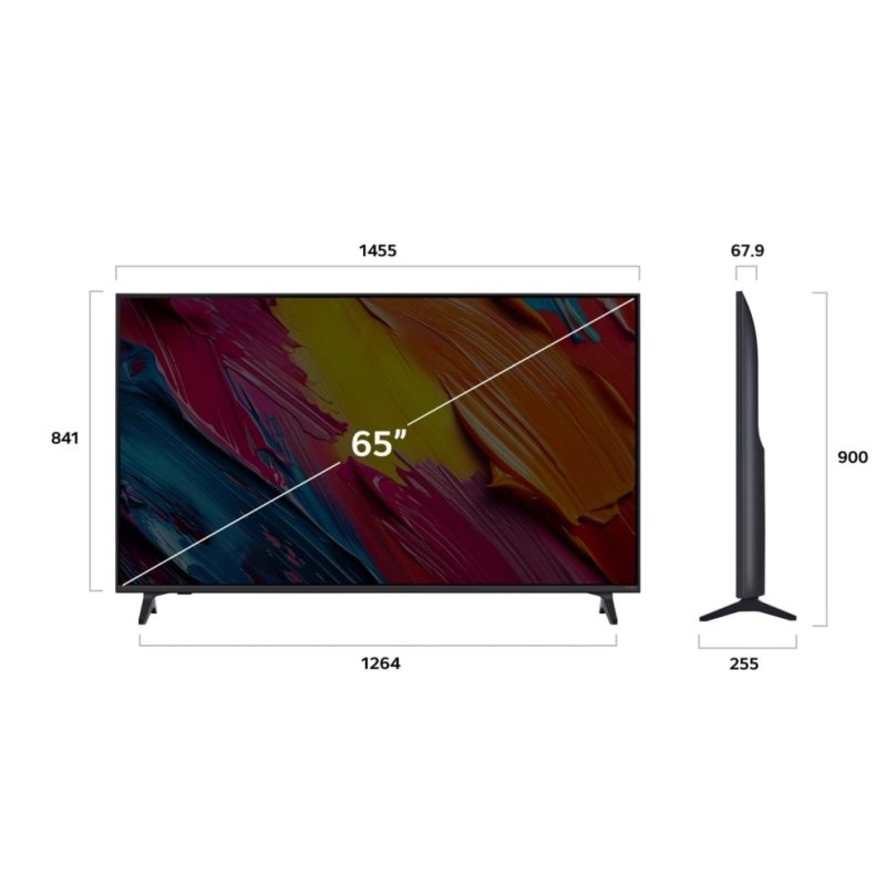 LG QNED AI 65QNED70A6A TV 165,1 cm (65") 4K Ultra HD Smart TV Wifi Noir