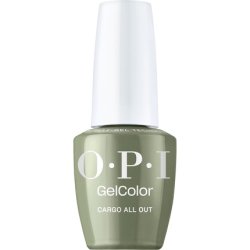 OPI GelColor Cargo All Out Opaque Cool Army Green Creme UV Cure Gel Nail