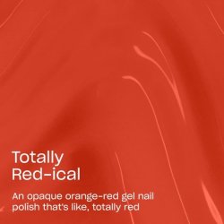 OPI GelColor Totally Red-Ical Opaque Bright Warm Red Orange Creme UV Cure Gel