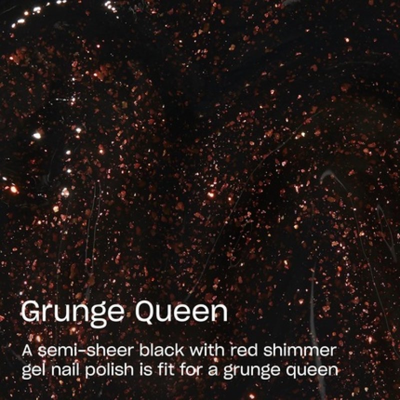 OPI GelColor Grunge Queen Semi-Sheer Dark Red-Copper Shimmer Neutral Brown UV