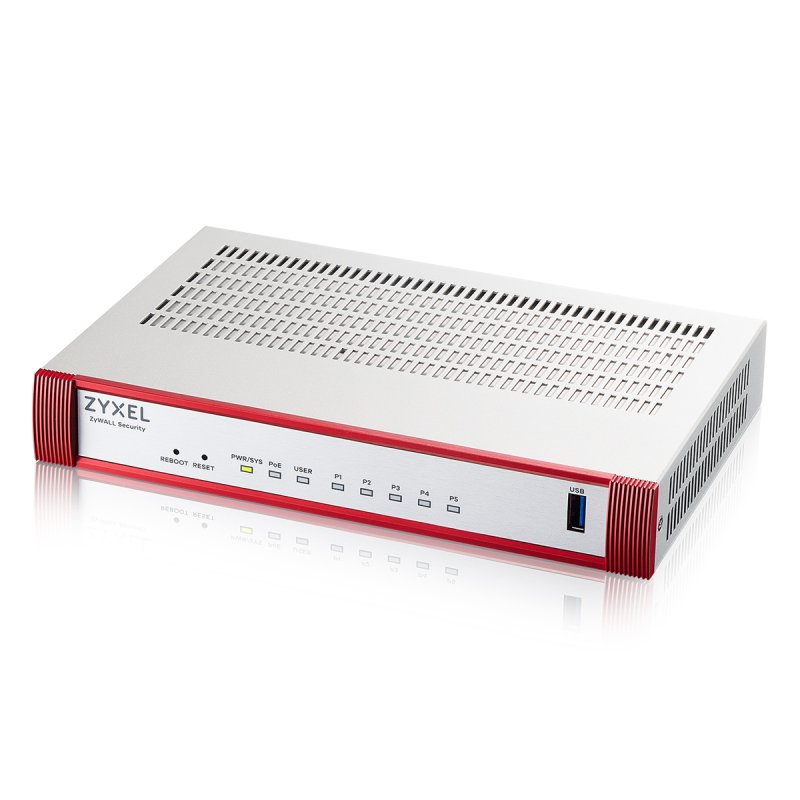 Zyxel - USGFLEX50HP-EU0101F 5 Gigabit user-definable ports, 1*1G PoE , 1*USB with 1 YR Entry De