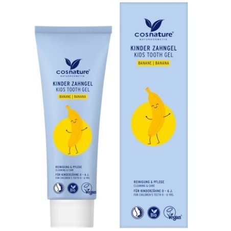 Cosnature Kids Tooth Gel Banana Flavor For Children 0-6 Years, 75ml
