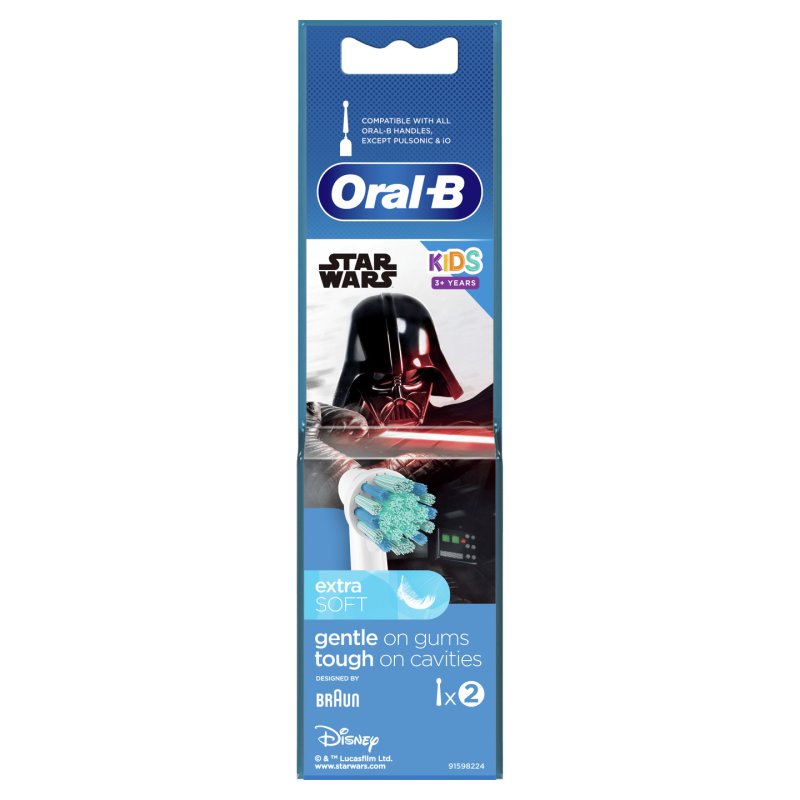 Oral-B Kids Replacement Brush Heads, Pack Of 2